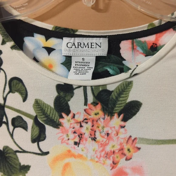 Spring Floral Cream Colored Tee - Picture 4 of 7